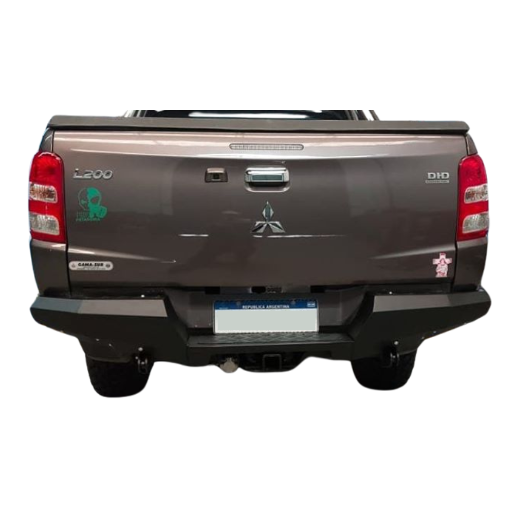 Bumper Trasero Rhino 4x4 Evo 3 Para Mitsubishi L200 Triton/sportero 2008+ Negro Epoxi