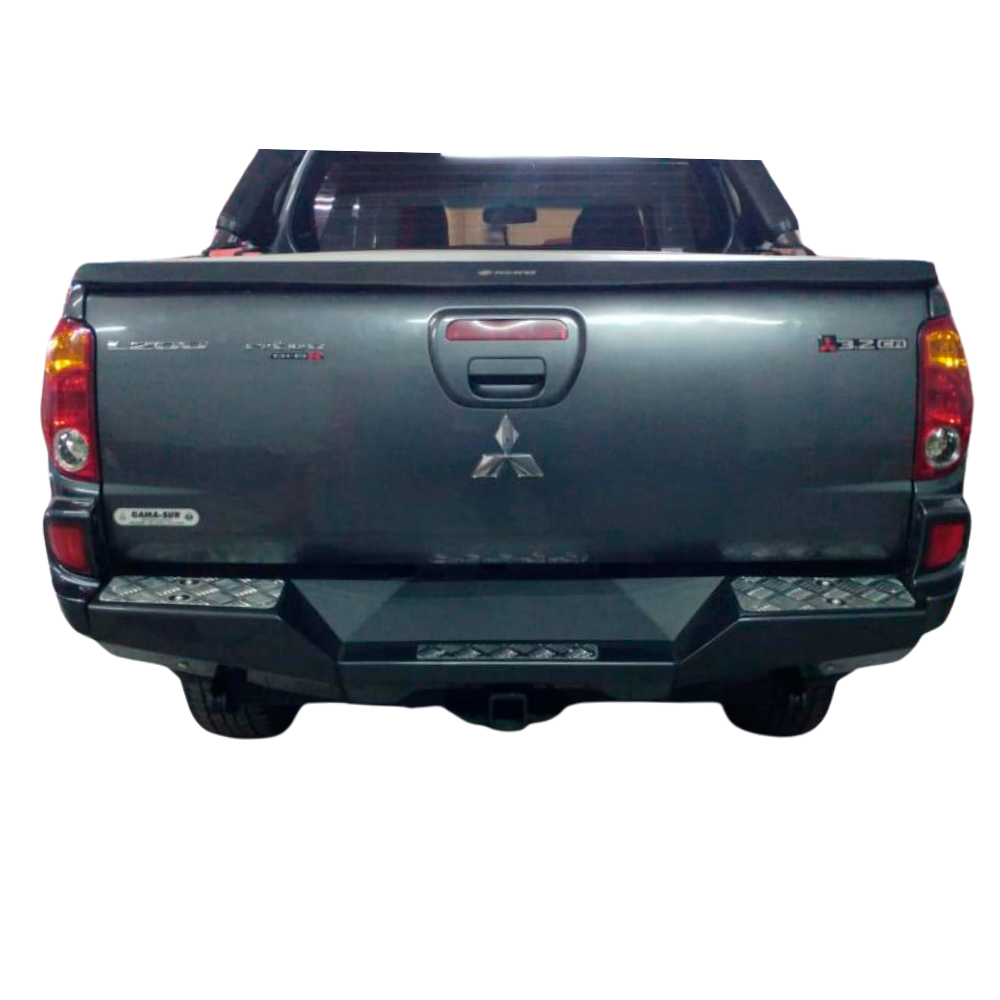 Bumper Trasero Rhino 4x4 Evo 3 Para Mitsubishi L200 Triton/sportero 2008+ Negro Epoxi