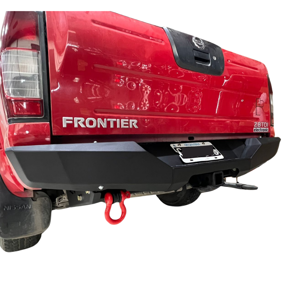 Bumper Trasero Rhino 4x4 Evo 3 Para N. Frontier/navara 02-09 D22, Negro Epoxi