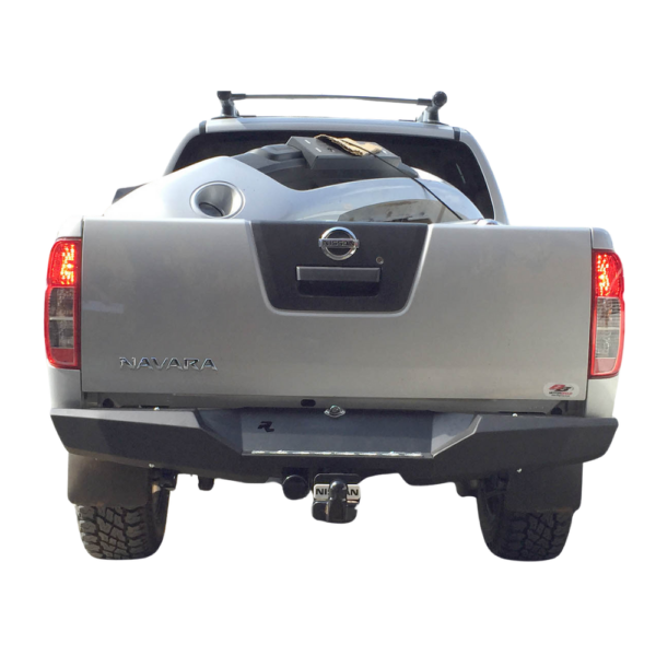 Bumper Trasero Rhino 4x4 Evo 3 Para N. Frontier/navara D40 (thailand Spec), Negro Epoxi