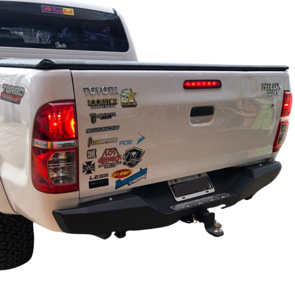 Bumper Trasero Rhino 4x4 Evo 3 Para T. Hilux 05-15, Negro