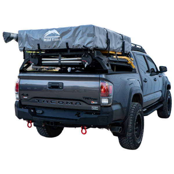Bumper Trasero Rhino 4x4 Evo 3d Para T Tacoma 3 Gen Negro