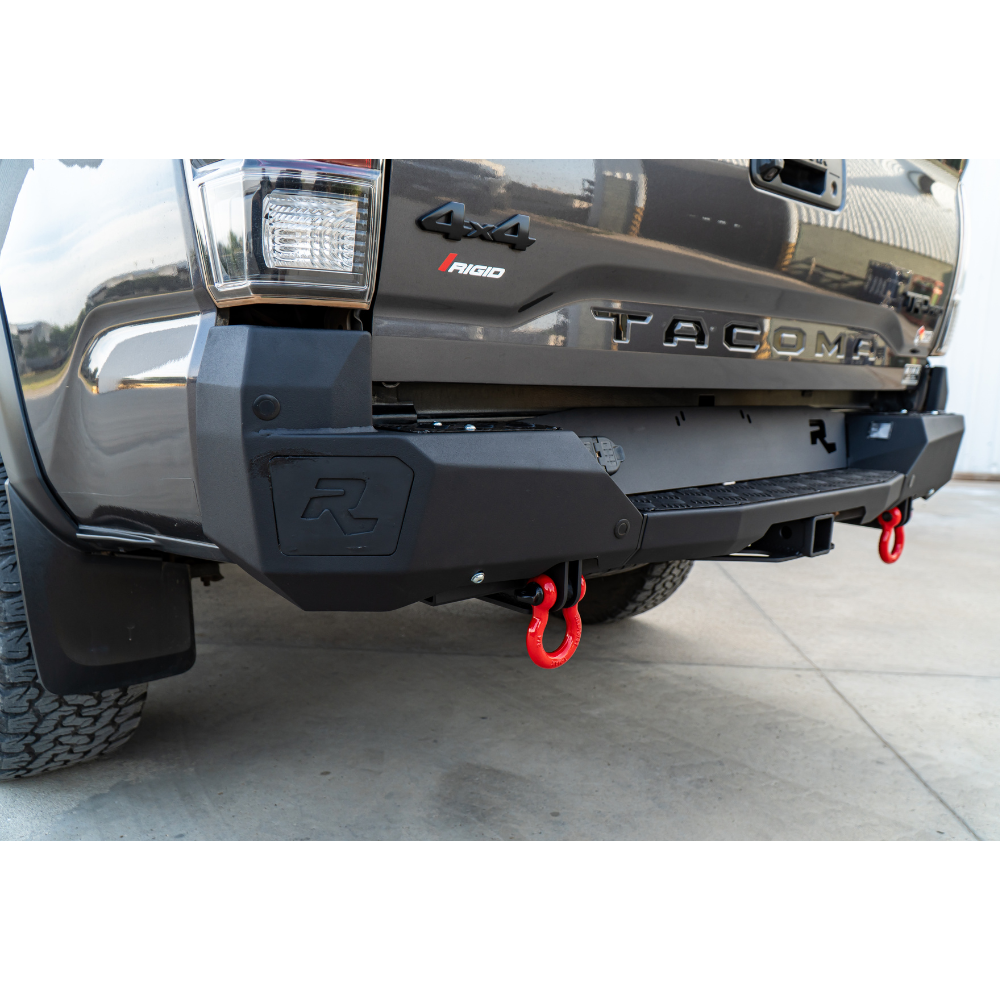 Bumper Trasero Rhino 4x4 Evo 3d Para T Tacoma 3 Gen Negro