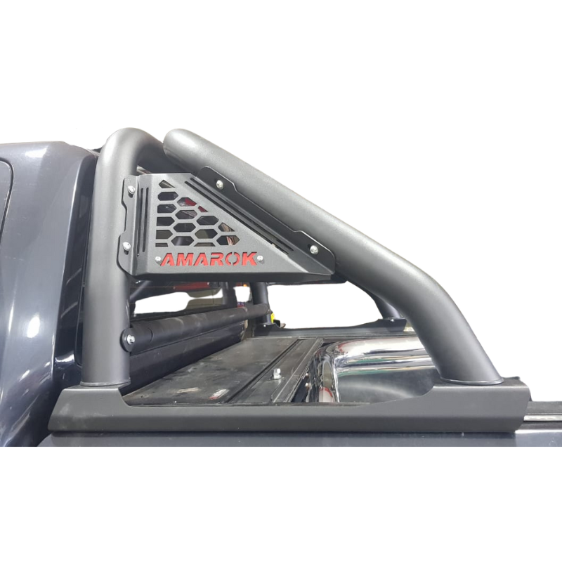 Jaula Antivuelco Rhino 4x4 Para Amarok Negro Epoxi