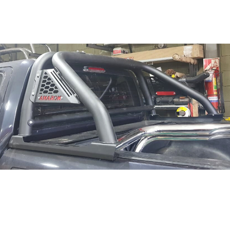 Jaula Antivuelco Rhino 4x4 Para Amarok Negro Epoxi