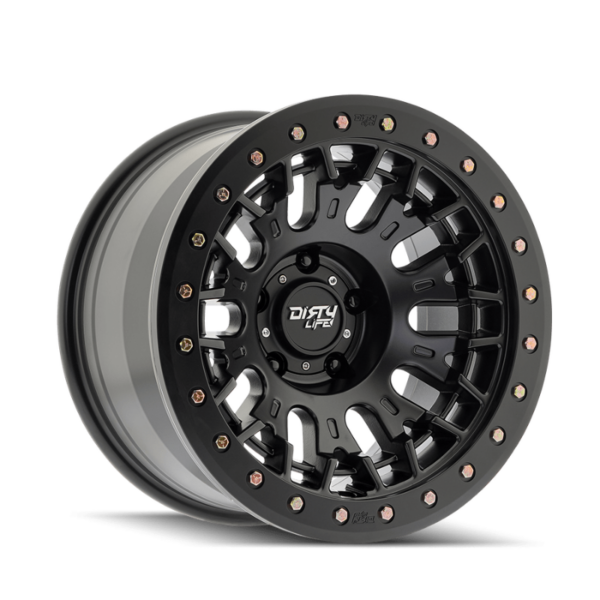 Llanta 9317 Dt3 Matte Black W/plastic Ring 17x9 6-135 18mm 87.1mm (beadlock)