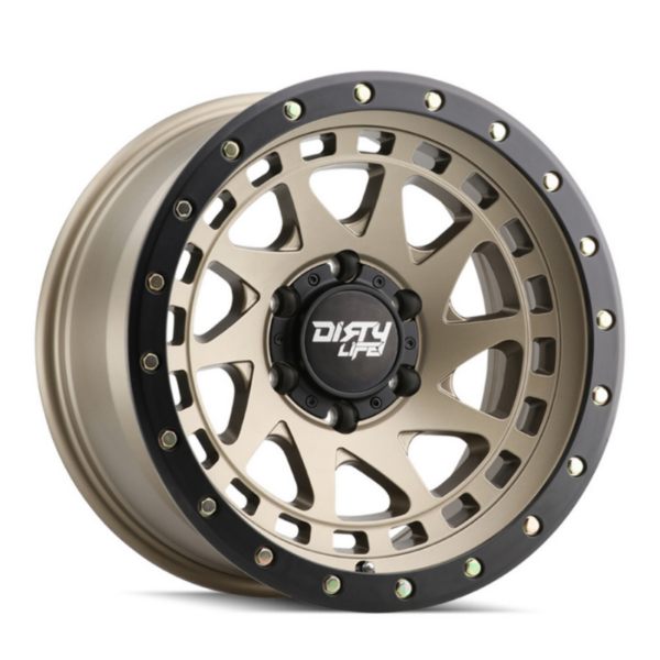 Llanta Dirty Life Enigma 9311 Satin Gold/black Lip 17x9 6-139.7 -38mm 106mm