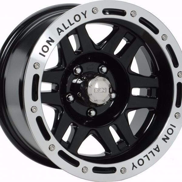 Llanta Ion Alloy 133 Black Machined 16x8 5x120 -5 Cb83,8