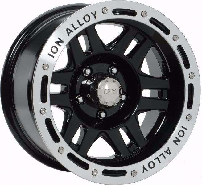 Llanta Ion Alloy 133 Black Machined 16x8 5x120 -5 Cb83,8