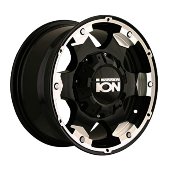 Llanta Ion Alloy 194 Black Machined 16x8 6-139.7 / 5-139 10mm 108mm