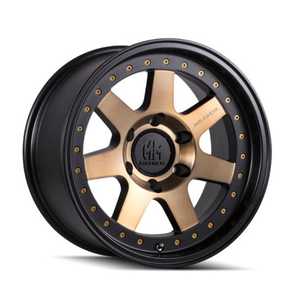 Llanta Mayhem Prodigy 8300 Matte Black W/bronze Tint 18x9 6x139 -6 Cb106