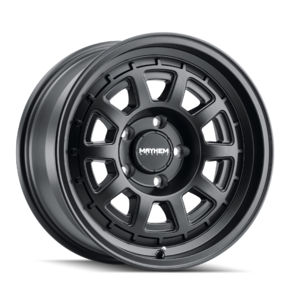 Llanta Mayhem Voyager 8303 Matte Black 17x8 6-130 52mm 84.1mm